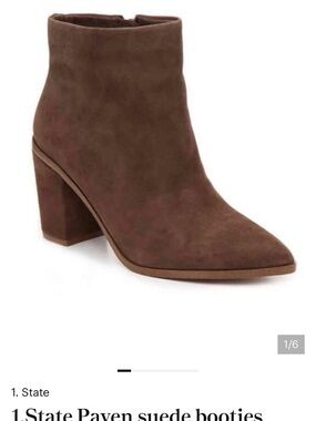 1. State Paven Suede Booties